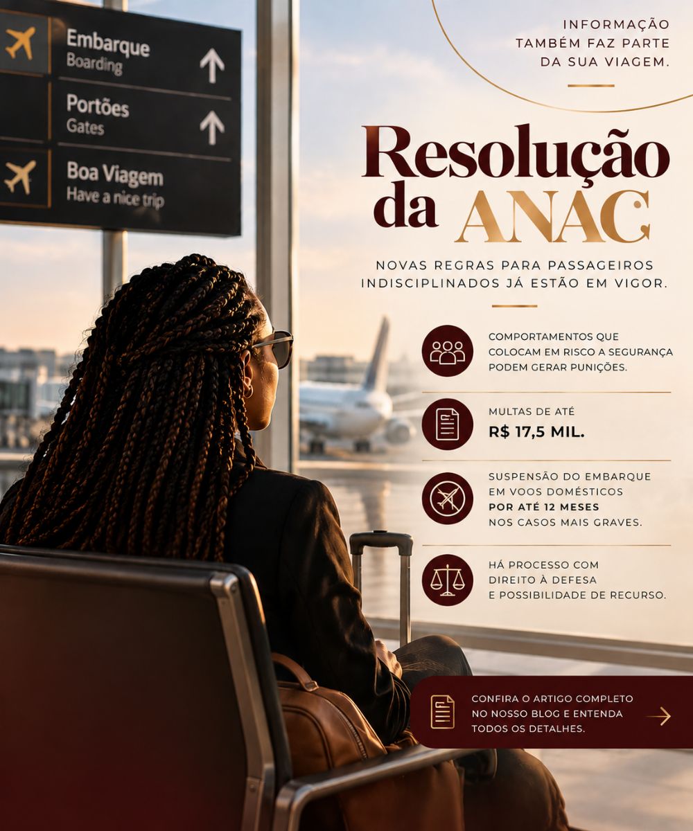Passageiro indisciplinado pode ficar até um ano sem voar: entenda as novas regras da ANAC.